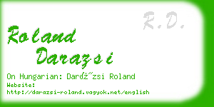 roland darazsi business card